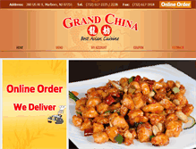 Tablet Screenshot of grandchinanj.com
